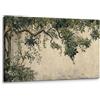 Artefizio Quadro Giapponese Orizzontale Giardino Orientale, Stampa Su Tela Arte Giapponese per Soggiorno e Camera da Letto, Quadri Stile Giapponese Naturali (100L x 50l cm, Intelaiata senza cornice)