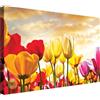 Wallazz Quadri Moderni Soggiorno Zen, Natura, Amore, Cuori, Fiori - 100% Made in Italy - Stampa HD su Tela Canvas - Quadro Camera da Letto - Qualità Artigianale - 70x140cm