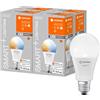 LEDVANCE Lampada LED intelligente con tecnologia WiFi, attacco E27, dimmerabile, colore della luce variabile (2700-6500K), sostituisce le lampade a incandescenza con 60W,SMART+ Classic,confezione da 4