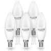 Aigostar Lampadine LED E14 Candela, 9W Equivalente a 62W, Luce Fredda 6500K, 840 Lumen, C37 Lampadina, Confezione da 5