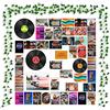 GROBRO7 48Pcs Quadro Estetico per Collage a Parete, Arredamento Della Camera, Poster d'arte per Dormitori, Stampe d'arte da Parete per VSCO, Arredamento per Camera da Letto per Gli Amanti Della Musica