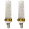 IOEDHW Confezione da 2/10 Lampadine LED a mais E14 super luminose ad alta potenza da 30 W, Lampadina con attacco E14 85-265 V Non dimmerabile Luce diurna bianca 6000 K Lampadine a mais LED con attacco