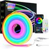ALITOVE 3M RGB+IC Neon LED Light Strip USB Powed Waterproof Dream Color Neon LED Rope Light with APP Remote Control Neon LED Strip Light for Bedroom Wall Drcor DIY Lighting
