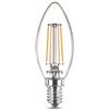 Philips LED Lampadina LED Candela Filamento, 4.3W, attacco E14, Luce Bianca Calda