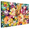 MuchoWow© Quadri Camera Da Letto Stampe Da Parete Quadro Su Tela Moderni | 90x60 cm - Decorazioni Murali Soggiorno Foto Quadretti Ingresso CasaPittura - Colore ad olio - Fiori - Arcobaleno
