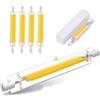 Homesally Lampadina R7S 118mm LED Dimmerabile 30W, Lampadina Lineare 30W R7S Equivalente a Lampada Alogena 300W, Bianco Caldo 3000K, 3000LM, 360 Gradi Proiettore, Lampada Parete,Natural white 4pcs,118mm 20W