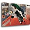 Printerland Quadro Moderno stile CHAGALL Quadri moderni da Parete grande XXL Stampa su tela Canvas Decorazione muro Murale pittori arte Soggiorno Arredo Camera da letto Cucina (Chagall, 70x100 centimetri)