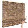 Generico Tenda Bamboo e Tapparella Bamboo da Esterno - Arelle in Cannette Naturali per Finestre, Balcone e Giardino - Tenda a Rullo per Esterno Frangivista Ombreggiante, Privacy e Sole, Veneziane Su Misura