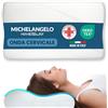 Michelangelo HomeRelax Cuscino Cervicale Soffice Doppia Onda Memory Foam | Dispositivo Medico Detraibile 19% - OEKO-TEX, Anallergico, Traspirante - Federa Lavabile 60° Made in Italy