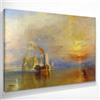 CheQuadro! La valorosa Téméraire William Turner, quadro grande stampa su tela di alta qualità, fine art, intelaiato pronto da appendere bsa24-130x90 cm