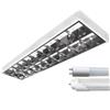 amslight Lampada LED a griglia Empty, 2 x 120 cm, tubo luce diurna 6000 K, set