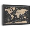 ARTTOR Quadro su Tela 120x80 cm Stampe da Parete Mappa del Mondo Marino 5430 | Mondo Mappa Vintage Quadro Decorativo XXL 1 pezzo Soggiorno Camera da Letto Arte da Parete Decorazione da Parete ARTTOR