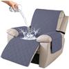 Ystyle Copripoltrona Relax Reclinabile Grande 1 Posto, Grigio Blu | Copridivano Relax Elettrica Salvadivano con Braccioli, Copripoltrone con Fascia Elastica, Antigraffio Antiscivolo e Lavabile