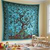 Craft Trade Blu Elefante Arazzo Telo da Parete Indiano Arazzi Appeso al Muro Boho Tapestry per Della Casa Soggiorno e Camera da Letto- 213 x 228 cm