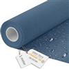 DreamRoots Tessuto Impermeabile al Metro Effetto Lino, Denim dream, 1 m | Stoffa impermeabile per esterno, tessuto al metro per divani, 160 cm, 220 g/m² 600D, cuscini, idrorepellente, look lino