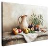 MuchoWow© Quadro Camera Da Letto Quadri Soggiorno Decorazione Parete Quadri | 60x40 cm - Moderni Su Tela Stampe Foto Con Cornice Quadretti Poster Casa Frutta - Erbe - Rustico