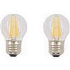 Low Voltage Lampadina a LED 24 V, E27, 4 W, 360 gradi, 12 V, G45, stile retrò, 2700 K, luce bianca calda, 36 V, G45, AC/DC12-36 V, per camper, camper, marina, luce solare e fuori rete, confezione da 2