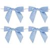 Pmnzdy Fiocchi con filo, 50 pezzi, 9 × 9 cm, nastro di raso fatto a mano, nastro di raso per matrimoni, confezioni regalo, fai da te, compleanno, decorazione per torte, blu chiaro