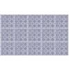 Ulticool Adesivi Decorativi per Piastrelle - Blu Bianco Motivo Retrò Vintage - 15 x 15 cm - 15 Pezzi - Parete Posteriore per Bagno e Cucina