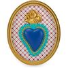Natale Cornice ovale con cuore turchese 22x18 cm, MAISON20