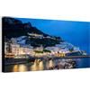 Wallazz Quadro su Tela Campania - Quadri Moderni Soggiorno - Napoli, Salerno, Caserta, Amalfi, Sorrento, Capri - Stampa su Tela - Quadro Moderno Soggiorno 70x140 cm