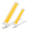 Homesally LED R7S 118mm 30W Nuovo Dimmerabile, Lampadina R7S LED 118mm Equivalenti a 300W Lampada Alogena, COB LED Lineare Lampadine, Nessun Sfarfallio, Illuminazione Fascio 360°,Natural white 2pcs,118mm 30w