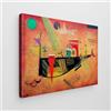 Giallobus - Quadro - Vassily Kandinsky - Art Kandinsky - Tela Standard - 140L x 100l cm - 14 - Capriccioso - Pronto da appendere - Quadri moderni per la casa