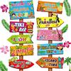 Jetec Segno di Benvenuto Feste Luau 20 Pezzi con 4 Fogli Adesivi, Classico | Decorazioni per Feste a Tema Estivo, Tropicale Hawaiano, Perfetto per Decorare Porta d'Ingresso, Facile da Applicare