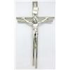 GTBITALY 10.588.10 croce crocefisso crocifisso con cristo e targhetta inri da muro da parete argento misura 20 cm
