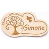 Faltec 10 pz Ciondoli o calamite decorativi Personalizzabili in Legno per Prima Comunione, Battesimo e Cresima, Segnaposto con Incisioni a Colori, Bomboniere (Albero della vita)