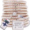 XUNATA 14m Striscia LED Dimmerabile con Telecomando a 11 Tasti, 220V illuminazione Strisce LED Impermeabile IP67 LED Strip Light Warm White- Luce Bianco Caldo