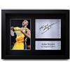 HWC Trading Kobe Bryant A4 Incorniciato Firmato Regalo Visualizzazione Delle Foto Print Immagine Autografo Stampato Per Los Angeles Lakers Gli Appassionati Di Cinema