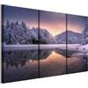 LUMASOUL Quadri Moderni Soggiorno - Quadri Camera da Letto - Poster da parete con cornice in legno e telaio - Stampe da Parete Motivi Natura - 90x60 cm