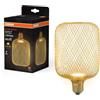 OSRAM Lampada piatta DECOR LED in metallo in plastica satinata in oro con | , LED Lamps, 100.00 Millimetres dia, , confezione da 1