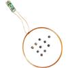 Taidacent Micro USB 50 mm telecomando wireless LED e bobina induzione induttiva lampada LED luce up caricabatterie senza fili kit di ricarica per modellismo decorazione giocattoli magici (10 pz LED