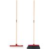 Crisalide® - SET PULIZIA CASA PIPPO: Scopa Classica per Interni ed Esterni Setole EXTRA-MORBIDE + Manico in Legno 130cm, Spazzolone Setole RIGIDE + Manico il Legno 130cm