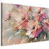 murando - Quadro Moderno per Camera da Letto, Campo di Fiori Rosa, 90x60 cm | Chiodi Inclusi, 1 Pezzo, Stampa su Tela, Murale Arte, Resistenti Allo Sbiadimento, Produzione Europea