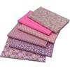aufodara 6 Pezzi 50 x 80 cm Tessuto Artigianale Tessuti Tessuto Cotone Grande Stoffa Patchwork Cucito Creativo Stoffe a Metro Materiali per Hobby Creativi Fatto a Mano (Rosa)