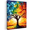 MuchoWow© Quadri Camera Da Letto Stampe Da Parete Quadro Su Tela Moderni | 50x70 cm - Decorazioni Murali Soggiorno Foto Quadretti Ingresso Casa Muro Albero - Arte - Natura - Tramonto