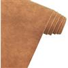 XHT Marrone Classico Tessuto In Ecopelle 30x135cm Impermeabile Sintetica PU Pelle per Portafogli Borse Progetti FAI DA TE