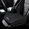 PRELGOSP Cuscino Auto Guidatore Rialzo Ergonomico, Cuscino Sedile Auto Guidatore Sedile Rialzato Portatile in Memory Foam, Cuscini Sedile Auto a Cuneo per Adulti Auto, Divano e Poltrona,Nero