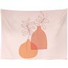 Ulticool - Appeso a Parete Decorazione - Vasi Rosa Estetico - Aesthetic Tapestry Room Decor - 200 x 150 cm Grande Murale Manifesto - Accessori Casa Soggiorno Camera da Letto Soffitto