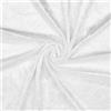 VmG-Store Tessuto in velluto pannato, 2 m x 145 cm, da cucire, non al metro, lucido, elasticizzato, per tende, costumi, vestiti, tovaglia, tessuto decorativo (002 bianco)