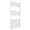 ERCOS Scaldasalviette Termoarredo Bagno Dimensioni 650x1200 MM Radiatore Colore Bianco , Attacchi da 1/2 Fornito Con Kit Montaggio