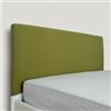 Morbidissimi Copri Testiera Letto, Rivestimento Testiera Letto Una Piazza e Mezza, in Morbido Cotone Elasticizzato, 120-140 cm, Resistente ed Elastico, AB510 (Verde)