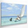 CheQuadro! Risacca Ground Swell Edward Hopper, quadro grande stampa su tela di alta qualità, fine art, intelaiato pronto da appendere bsa32-130x90 cm