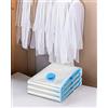 Generic Confezione da 3 sacchetti sottovuoto salvaspazio grandi, taglia M, blu trasparente LCC2387-03