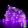 Fantasee Cooper - Stringa di luci LED alimentate tramite USB, 8 modalità con timer, telecomando, per casa, camera da letto, festa di compleanno, matrimonio, Natale, festival, decorazione (5 m, 50 LED