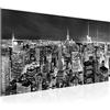 Runa Art Quadri Moderni Skyline Di New York Tela Non Tessuta Soggiorno Corridoio America Ny Bianco Nero 036212c