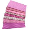Jukway 8 pezzi di tessuto di cotone al metro 50 x 50 cm, pacchetti di stoffe in cotone, scampoli di tessuto per fai da te, patchwork, tessuto di cotone per cucito con motivi variegati, stoffe per